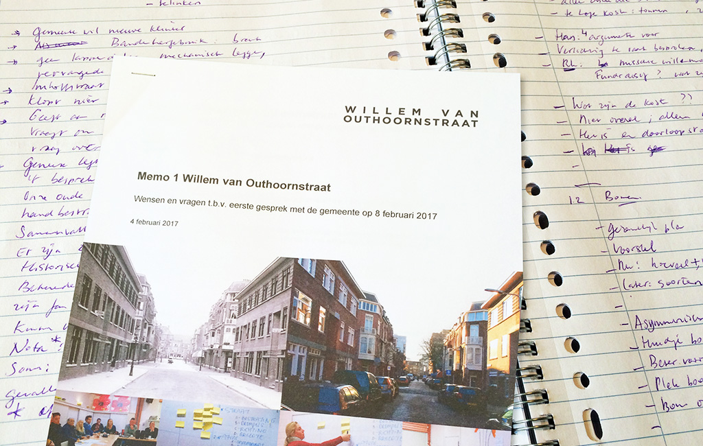 Verslag Bespreking Straatteam Willem Van Outhoornstraat Met Gemeente Op 8 Februari 2017